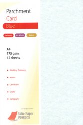 Parchment Blue Card A4 175gsm Card